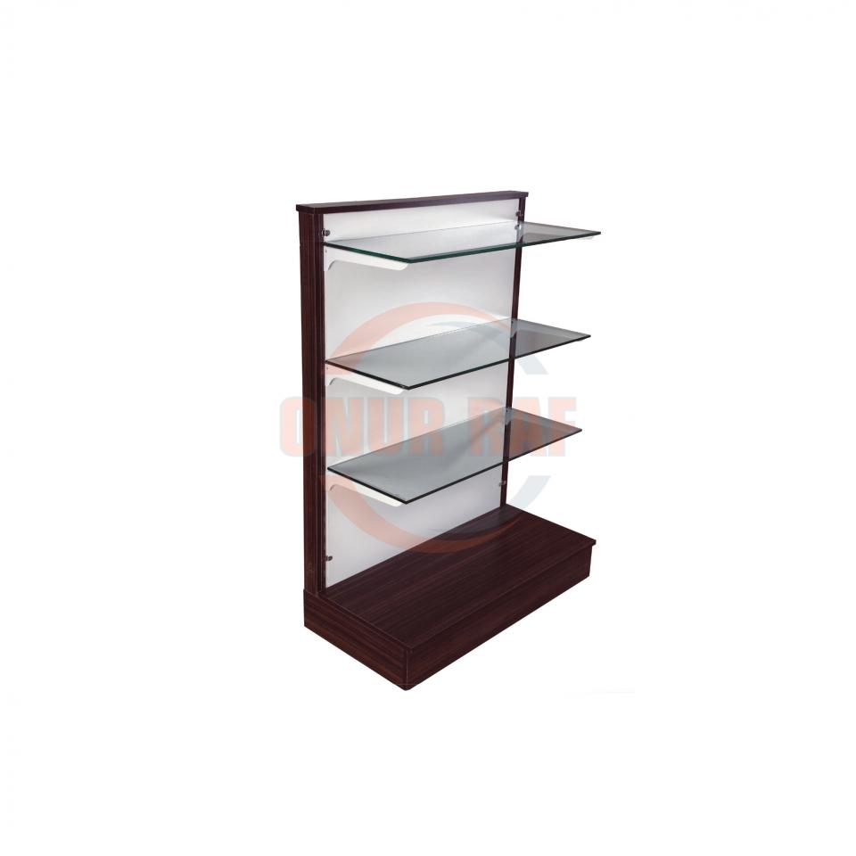 Ahşap Ünite Tekli Cam Raf